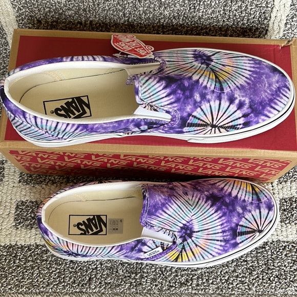 Vans Classic Slip-On New Age Purple Tie Dye MENS - Picture 3 of 16